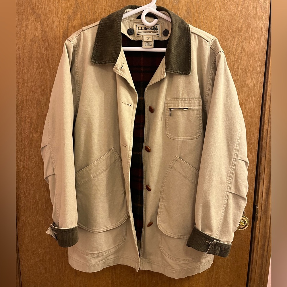 L.L Bean, Women's Adirondack Barn Coat, Flannel-Lined S